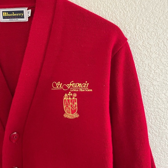 St Francis | Academia knit sweater collegiate varsity cardigan women’s x… - Picture 2 of 7